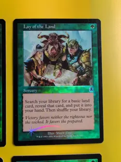 Lay of the Land x4. Playset.Sorcery Apocalypse. Old Border FOIL. MTG 4 Card. - Image 5