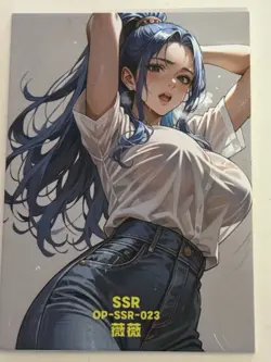 NEFERTARI SSR OP-SSR-023 Thick YIKA One Piece Anime Collectible Card - Image 1