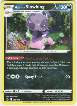 Galarian Slowking (Cosmos Holo) Holo Rare Misc Cards & Products 098/198 NM Holo - Image 1