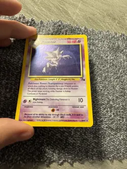 VINTAGE Haunter TCG 6/62 Fossil Holo Rare 1999 Pokemon Card MP - Image 2