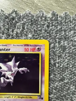 VINTAGE Haunter TCG 6/62 Fossil Holo Rare 1999 Pokemon Card MP - Image 5