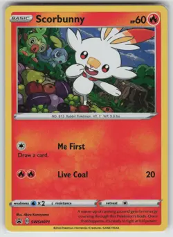 Scorbunny - Promo SWSH: Sword & Shield Promo Cards SWSH071 NM - Image 1