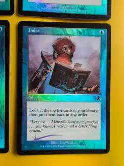 Index x4. Playset. Sorcery. Apocalypse. Old Border FOIL. MTG 4 Card. - Image 2