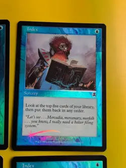 Index x4. Playset. Sorcery. Apocalypse. Old Border FOIL. MTG 4 Card. - Image 4