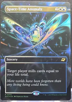 Space-Time Anomaly #315 Edge of Eternities Borderless Foil Rare - Image 1