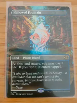MTG Hallowed Fountain (Borderless) 0347 Lorwyn Eclipsed M/NM Free UK P&P - Image 1
