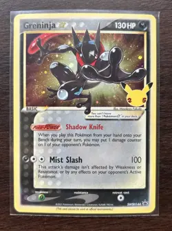 Pokemon Greninja Star SWSH144 Promo Holo 130 HP 25th Anniversary Sword & Shield - Image 1