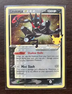 Pokemon Greninja Star SWSH144 Promo Holo 130 HP 25th Anniversary Sword & Shield - Image 2