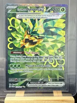 Pokemon Teal Mask Ogerpon ex 211/167 Twilight Masquerade Special Illustration - Image 1