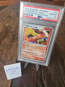 CHARIZARD EX POKEMON 012/052 2004 CHARIZARD STARTER DECK EX-HOLO JAPANESE PSA 10 - Image 1
