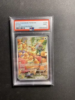 Pokemon TCG EEVEE PSA 9 Twilight Masquerade 188/167 - Image 1