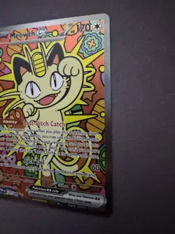 Meowth ex 121/088 Special Illustration Rare SIR ME03 Perfect Order Pokemon TCG - Image 4
