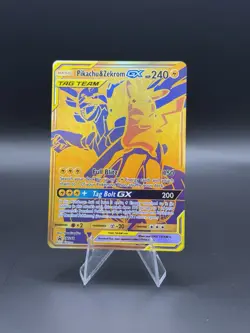 Reshiram & Charizard GX SM247 Pikachu & Zekrom GX SM248 Set NM Pokemon TCG - Image 4