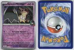 Team Rocket's Mimikyu 087/182 Uncommon Destined Rivals Pokemon Reverse Holo NM - Image 3