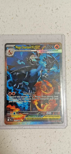 POKEMON TCG - Mega Charizard X ex 125/094 ME02 Phantasmal Flames - SIR clean. - Image 1