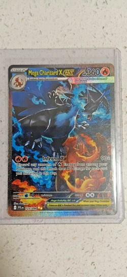 POKEMON TCG - Mega Charizard X ex 125/094 ME02 Phantasmal Flames - SIR clean. - Image 3