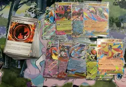POKEMON CHAOS RISING NEAR COMPLETE BASE SET WITH EX's 1-86 - Missing #73 Cinc EX - Image 1