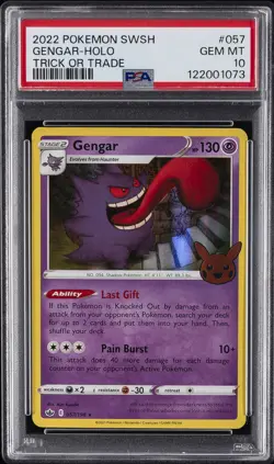 2021 POKEMON SWORD & SHIELD CHILLING REIGN #057 GENGAR-HOLO PSA 10 - Image 1