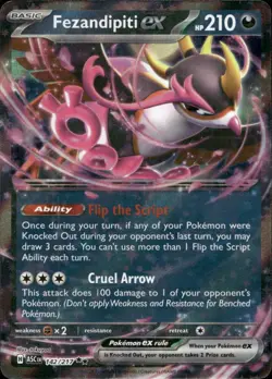 Fezandipiti ex 142/217 Double Rare Ascended Heroes Pokemon Near Mint - Image 1