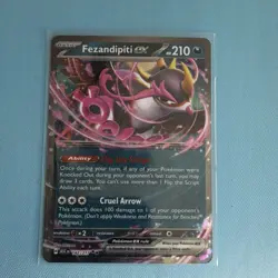 Pokemon TCG Fezandipiti EX 142/217 Double Rare Ascended Heroes - Image 1