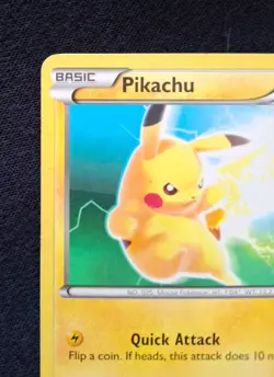 Pokemon TCG Pikachu BW54 Black Star Promo 2012 Black & White Moderate Play - Image 2
