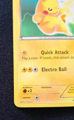 Pokemon TCG Pikachu BW54 Black Star Promo 2012 Black & White Moderate Play - Image 5