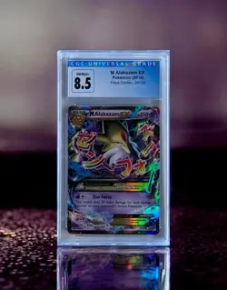 Pokemon TCG: GRADED 2016 Fates Collide M Alakazam EX 26/124 CGC 8.5 - Image 1