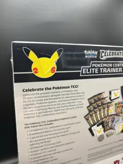 Pokemon Center TCG Celebrations ETB Elite Trainer Factory Sealed Box DENT TEAR - Image 5