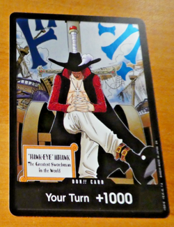 ONE PIECE ENGLISH CARD HOLO GAME CARTE CARTE DON MIHAWK OP14-104 SR EN MINT 2025 - Image 1