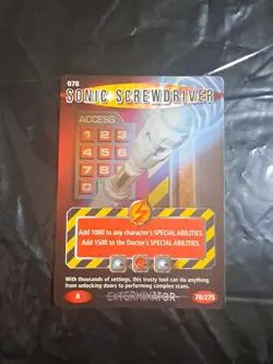 Doctor Who Battles In Time Card - Sonic Screwdriver Foil - Exterminator 78/275 - Image 1