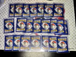 Pokemon TCG Base Set Unlimited Trainer Card Lot of 22 English WOTC 1999, MP lot - Image 2