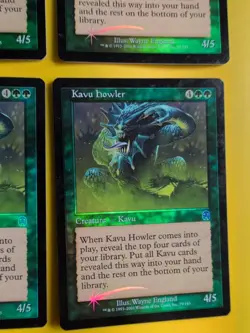 Kavu Howler x4. Playset. Apocalypse. Old Border FOIL. MTG 4 Card. - Image 2