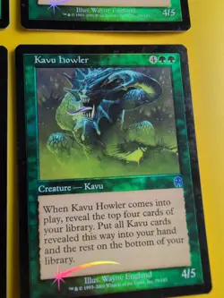 Kavu Howler x4. Playset. Apocalypse. Old Border FOIL. MTG 4 Card. - Image 3