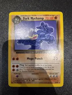 🔥 Dark Machamp Team Rocket 27/82 Vintage Pokemon Card TCG WOTC UK 🔥 - Image 1