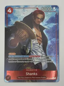 One Piece Shanks OP12-008 Alternate Art Card English, Legacy of the Master - Image 1
