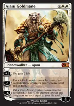 Ajani Goldmane - Light Play MTG Magic 2011 Core Set - Image 1