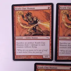 3x Krark-Clan Shaman Mirrodin M/NM MTG Magic the Gathering - Image 5