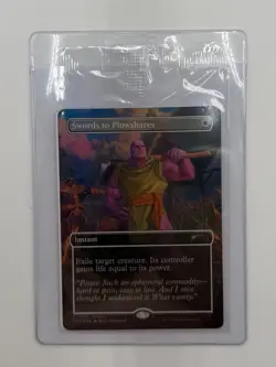 THANOS Magic The Gathering Promo Holo 0001 PSA Magazine Swords to Plowshares - Image 1