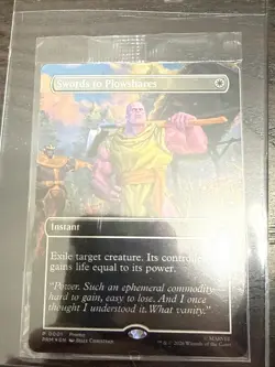 Magic the Gathering PSA Magazine Promo Swords to Plowshares Thanos - Image 1