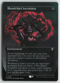 Bloodchief Ascension (Borderless) LP Foil 636 Commander Masters MTG - Image 1