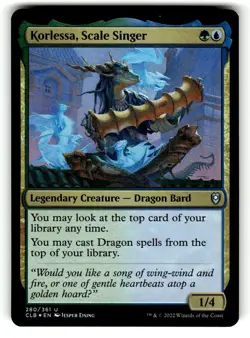 Korlessa, Scale Singer 280 Commander Legends: Battle for Baldur Gate MTG Foil LP - Image 1