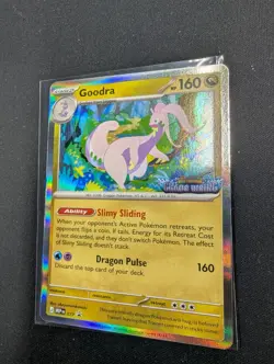 Pokemon Goodra MEP 077 Promo Chaos Rising Pre-Release Stamp - Image 1