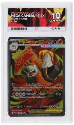 Pokemon TCG - Mega Camerupt EX - 156/132 - Mega Evolution ACE 10 Perfect Subs - Image 1