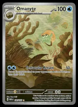 Pokemon Cards Omanyte 180/165 151 Illustration Rare NM *3 - Image 1