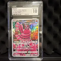 CGC 10 GEM MINT Japanese Pokemon 2022 Oricorio 176/172 S12a Art Rare - Image 1