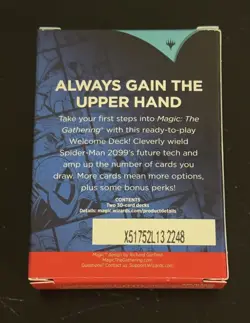 Magic: The Gathering Marvel's Spider-Man Welcome Deck BLUE SDCC HASLAB SEALED - Image 2