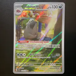 Pokemon TCG Mabosstiff 218/198 Scarlet & Violet Base Illustration Rare NM - Image 1