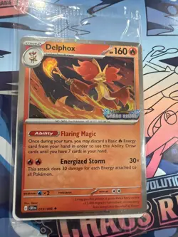 Delphox MEP 074 - Prerelease Stamped Promo - Pokemon TCG: Chaos Rising - NM - Image 1