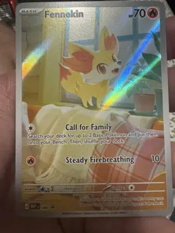 Pokemon TCG: Chaos Rising ETB Black Star Promo - Fennekin (MEP 080) Full Art - Image 1