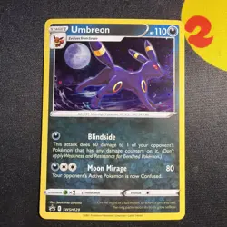 Holo Umbreon SWSH129 Promo Sword & Shield Promo Near Mint - Image 1